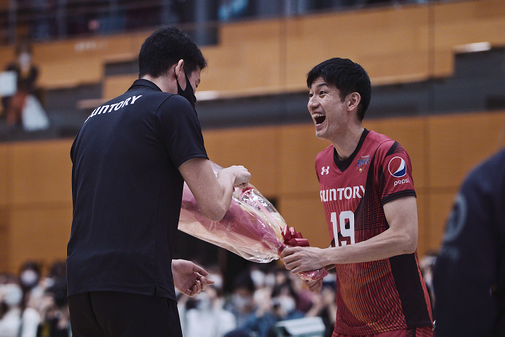 サントリーサンバーズ・栗山雅史選手 Vリーグ出場通算230試合出場達成