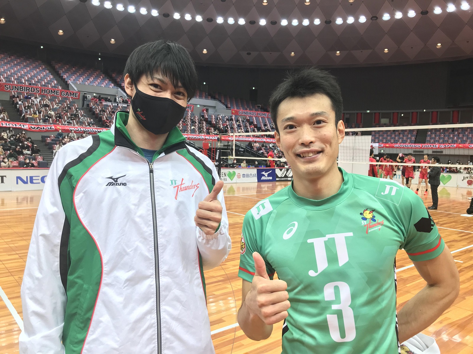JTサンダーズ広島・深津旭弘選手 Vリーグ出場通算230試合出場達成の