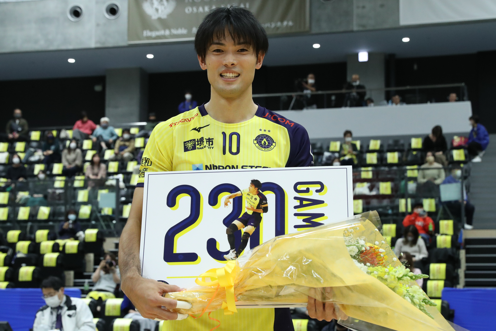堺ブレイザーズ・千々木 駿介選手 Vリーグ出場通算230試合出場