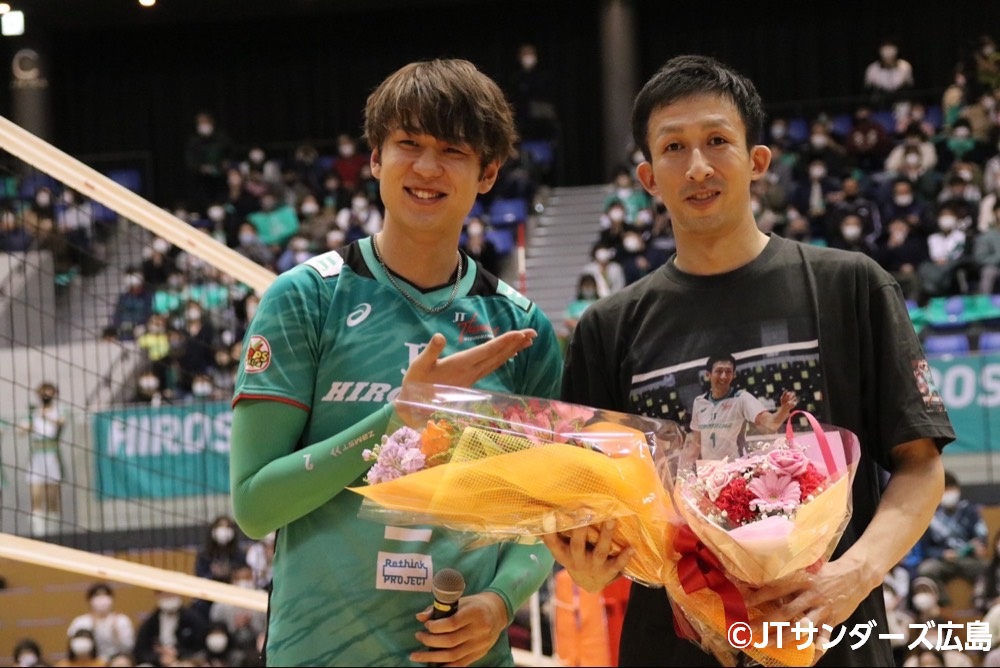 JTサンダーズ広島・安永拓弥 選手 Vリーグ出場通算230試合出場