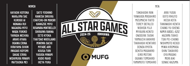 MUFG SV.LEAGUE ALL STAR GAMES 2024-25 ISHIKAWA 公式グッズ
